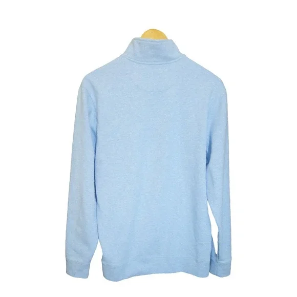 Vineyard Vines Mens Saltwater 1/4 Zip Pullover Jake Blue Size Medium